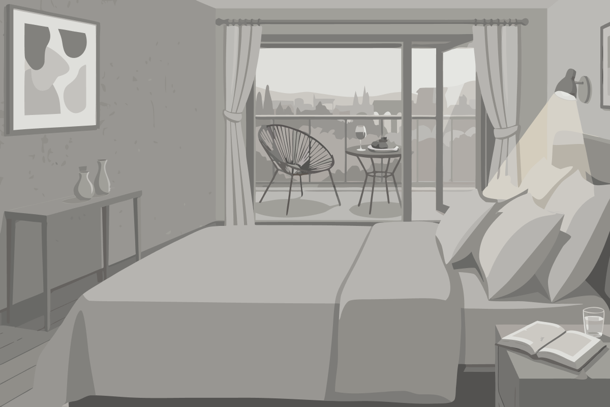 Suite Junior Lit King-Size - Vue Panoramique